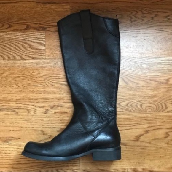 Miz Mooz Shoes - Miz Mooz Kent US 9 Black Knee-High Riding Boots